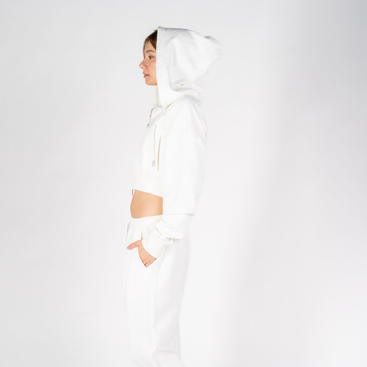 Nikki Hoodie | M Faded Off-White