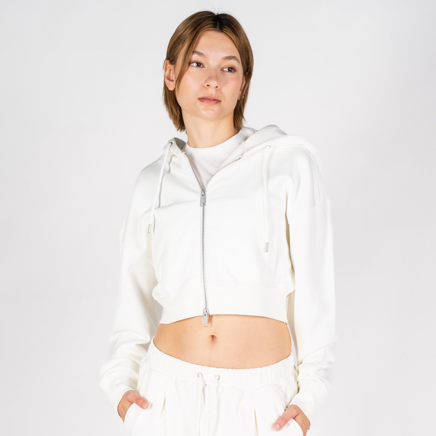 Nikki Hoodie | M Faded Off-White
