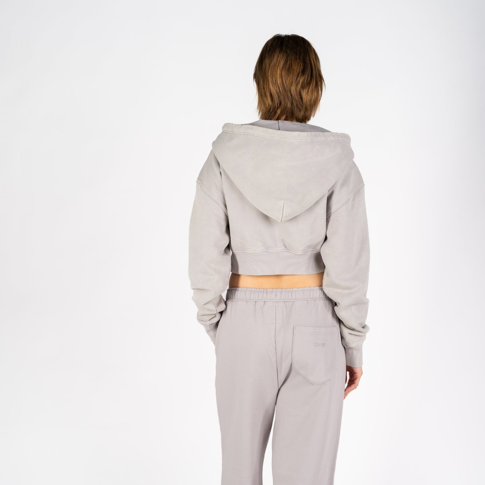 Nikki Hoodie | M Faded Silver