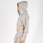 Nikki Hoodie | M Faded Silver
