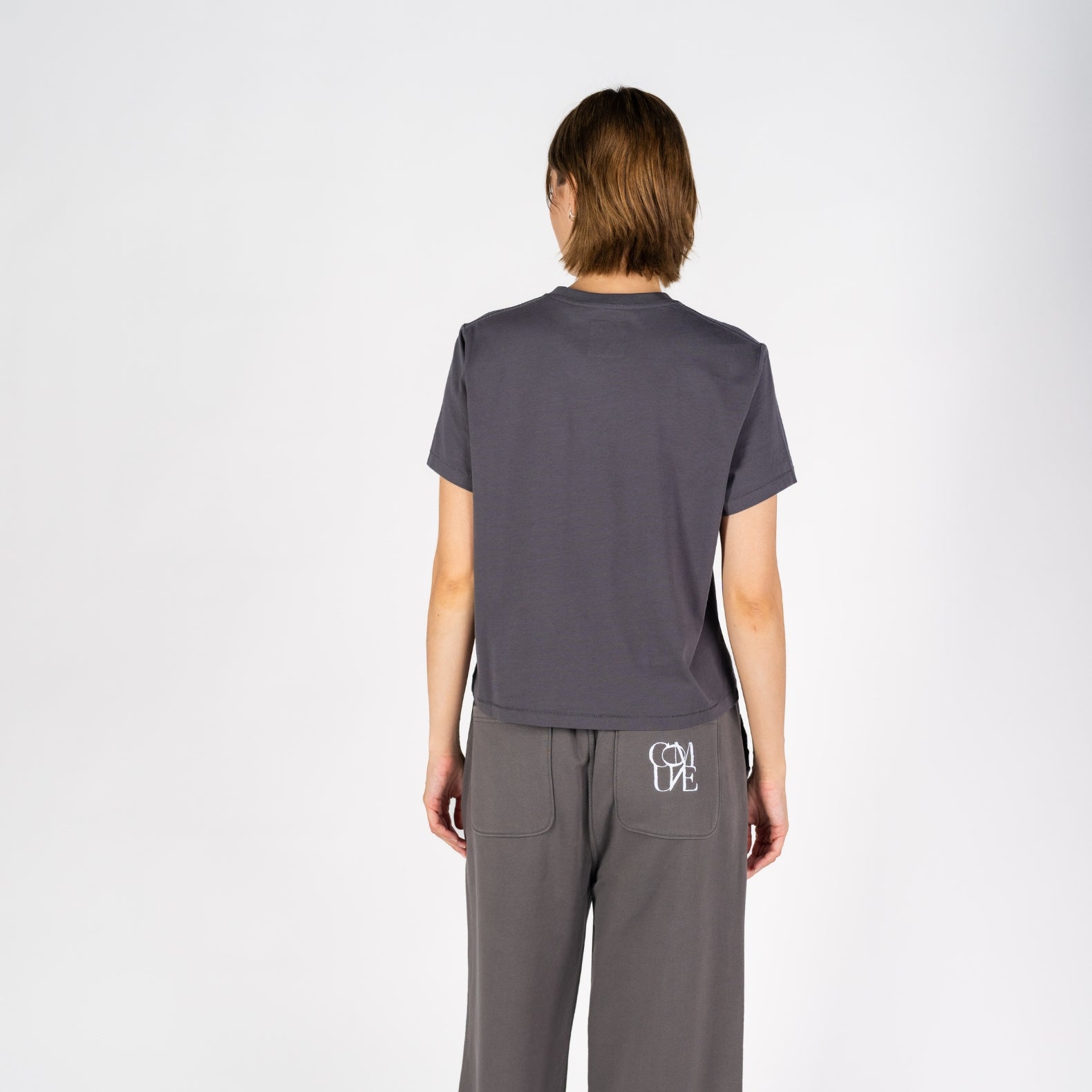 Sunset Boxy Crew | Dark Gray