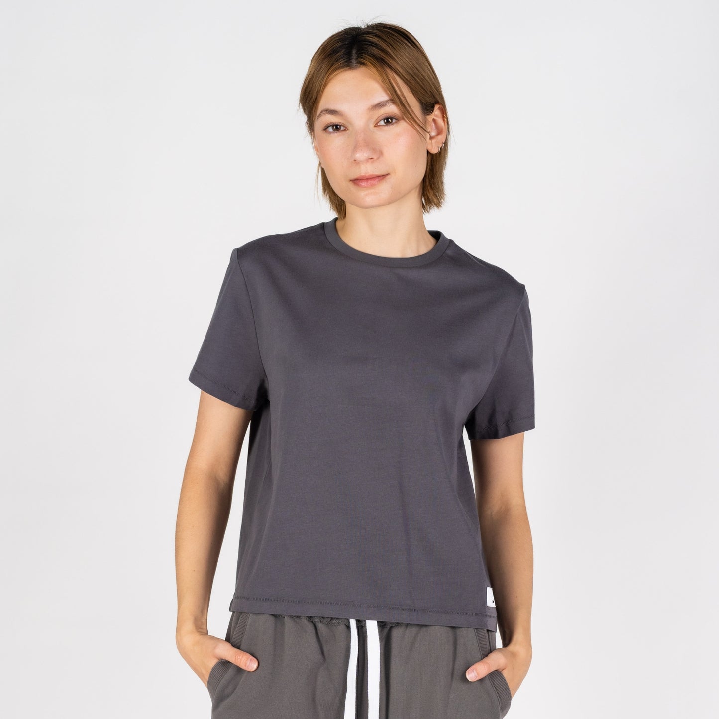 Sunset Boxy Crew | Dark Gray