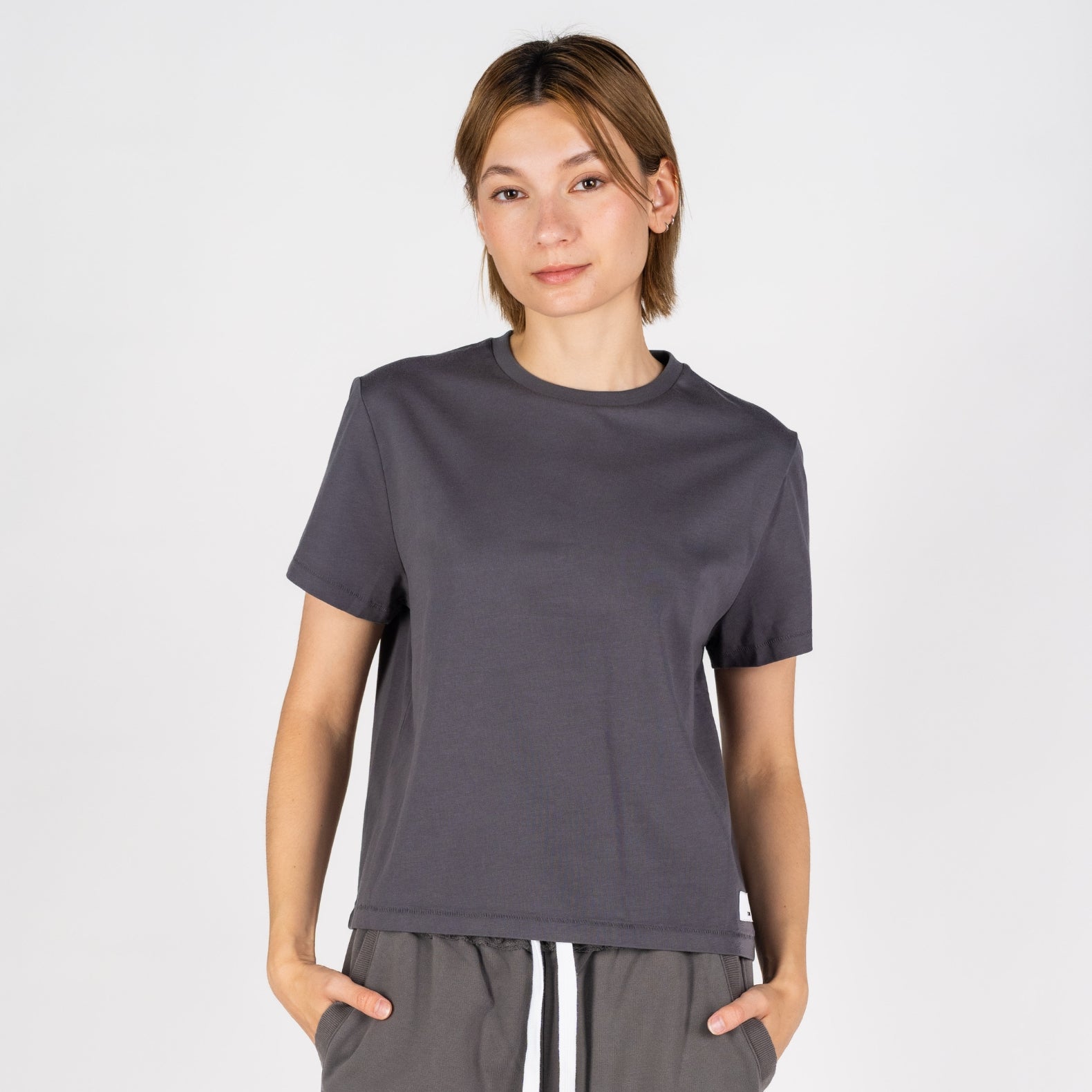 Sunset Boxy Crew | Dark Gray