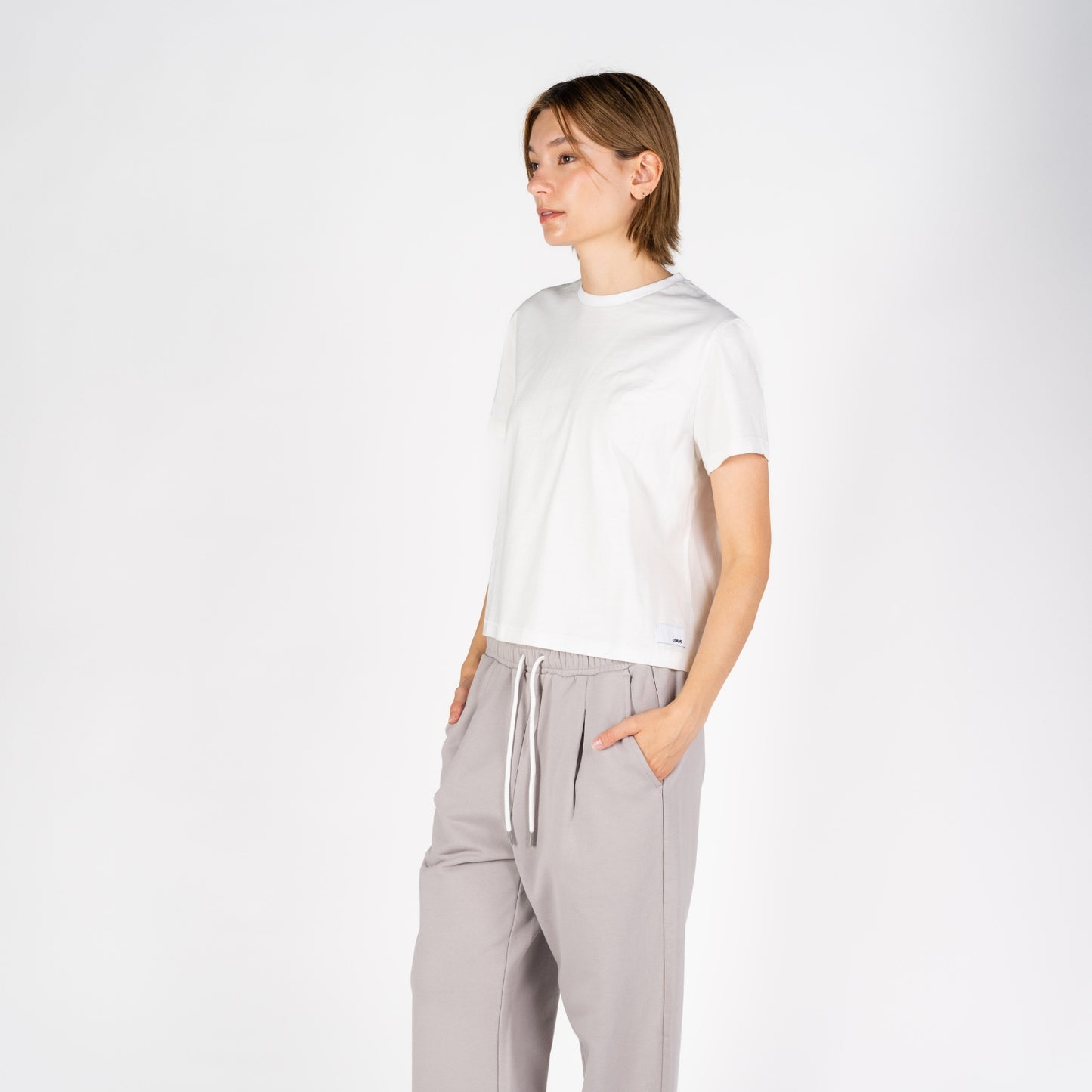 Sunset Boxy Crew | White