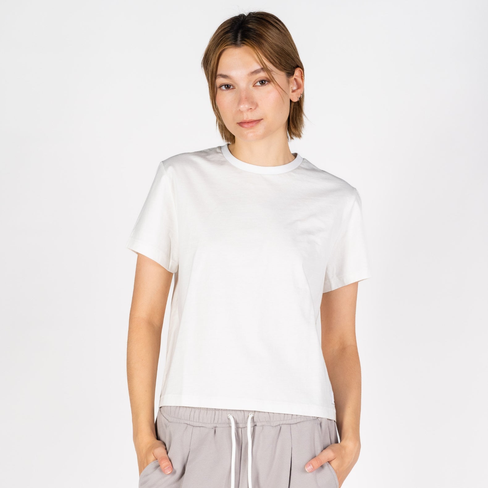 Sunset Boxy Crew | White