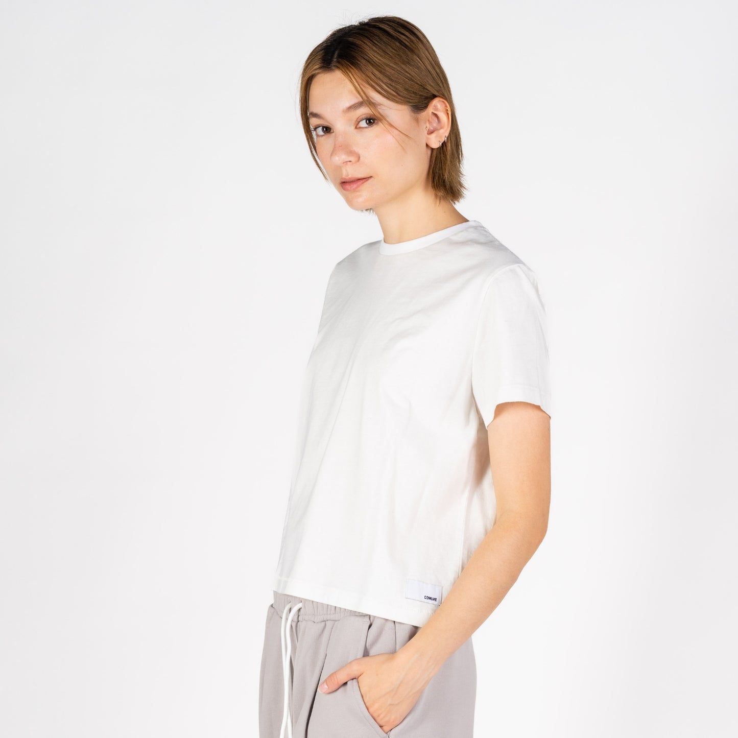 Sunset Boxy Crew | White