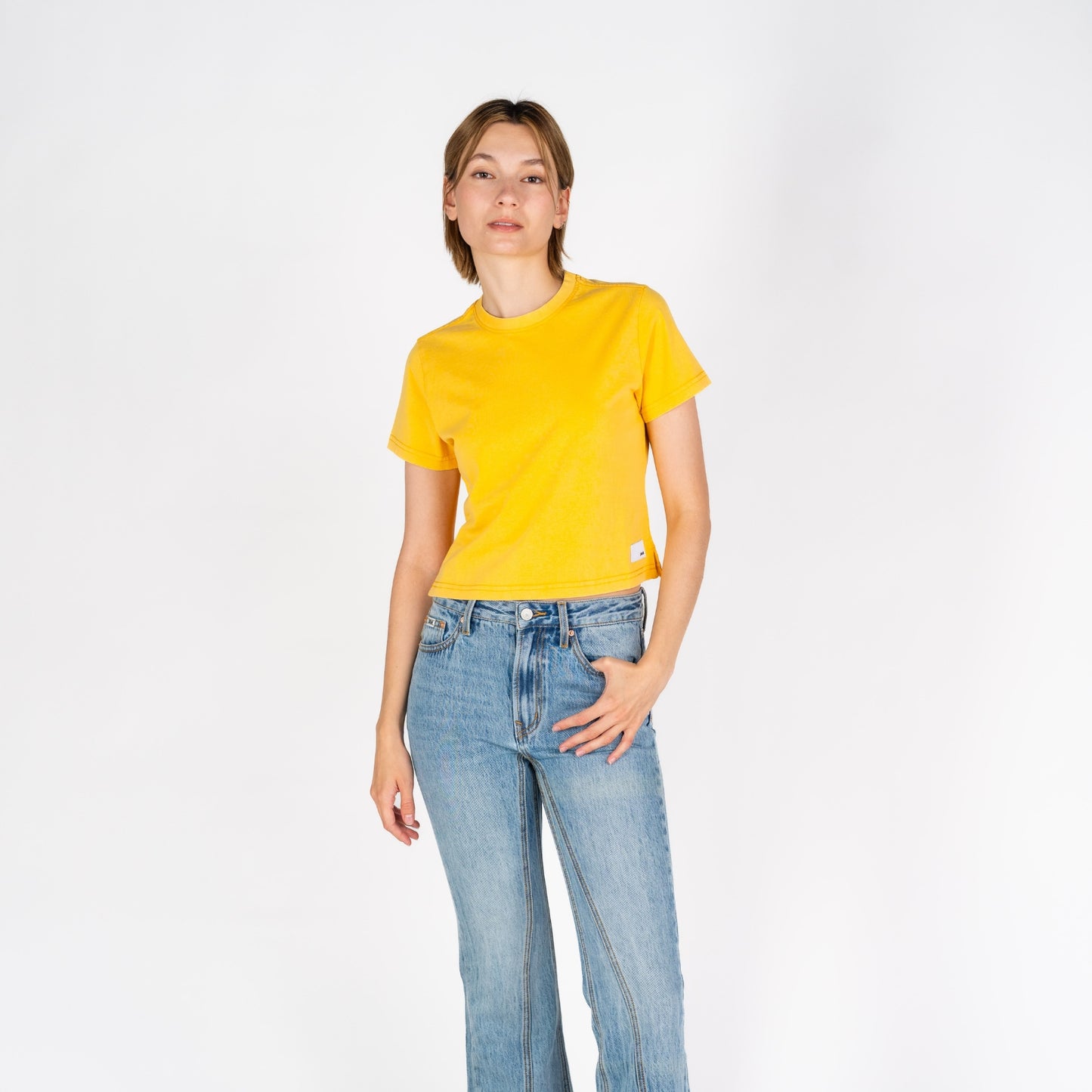 Cali Crop | Vintage Mustard