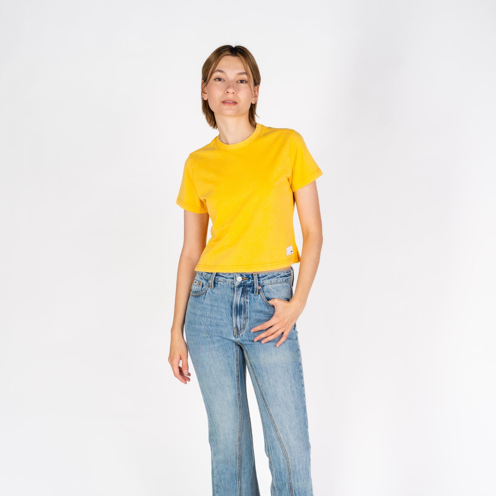 Cali Crop | Vintage Mustard
