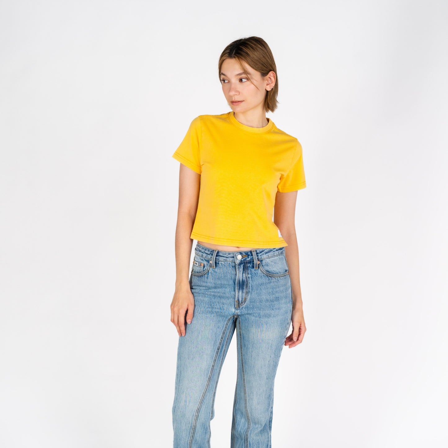 Cali Crop | Vintage Mustard