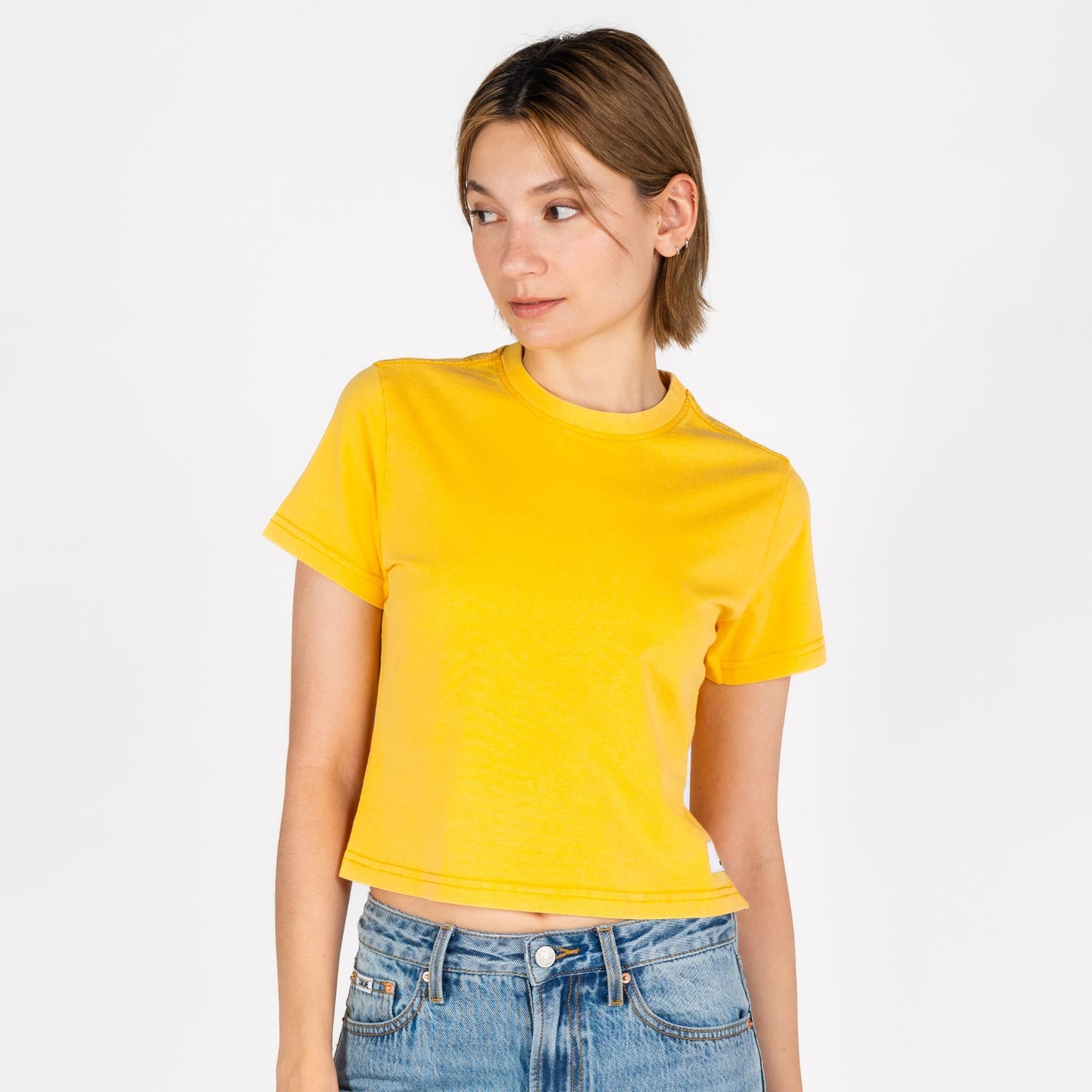 Cali Crop | Vintage Mustard