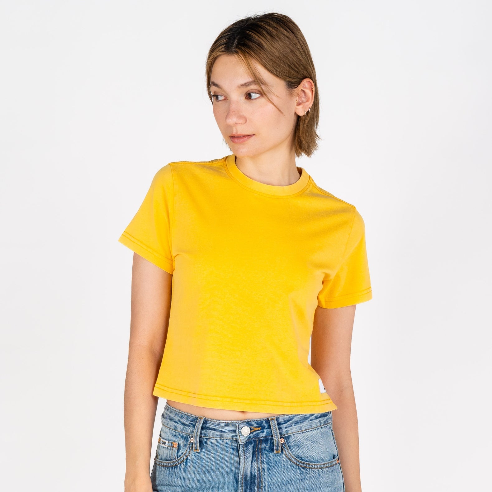 Cali Crop | Vintage Mustard