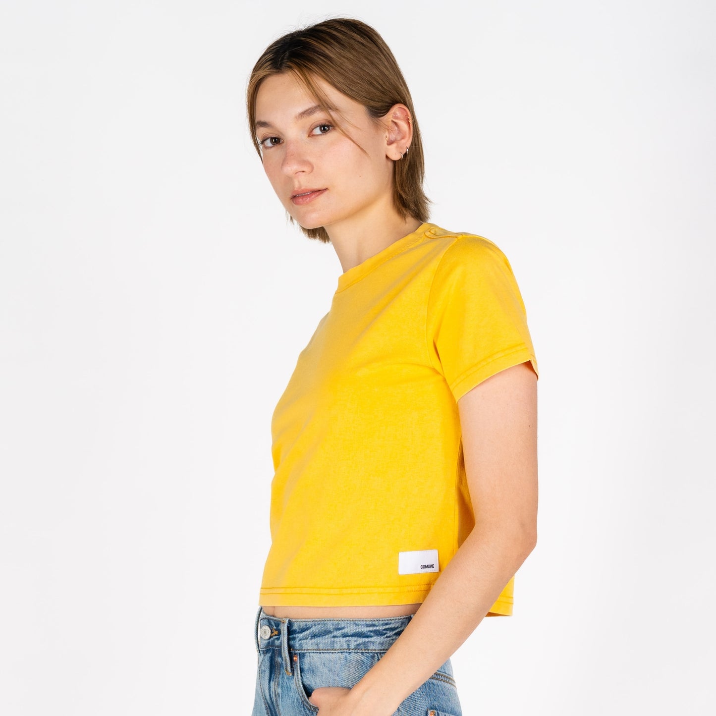 Cali Crop | Vintage Mustard