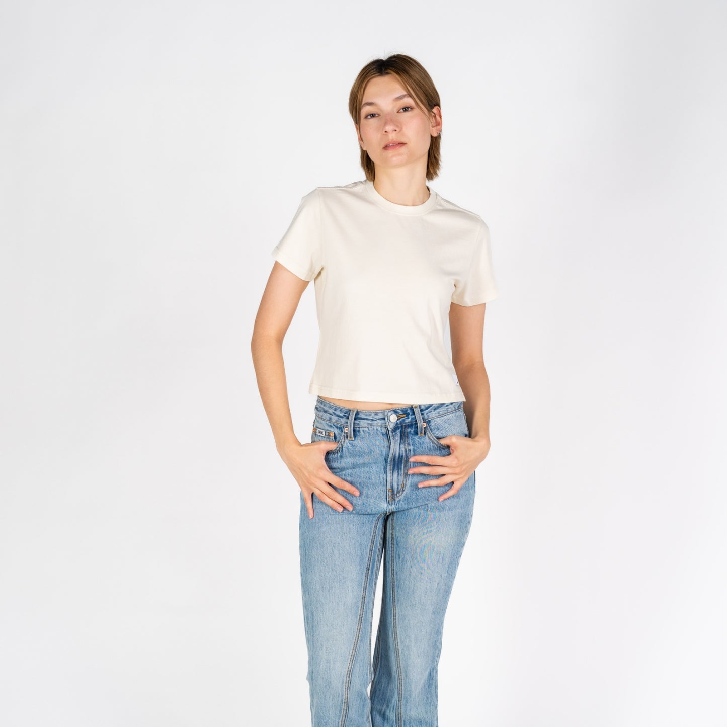 Cali Crop | Vintage White