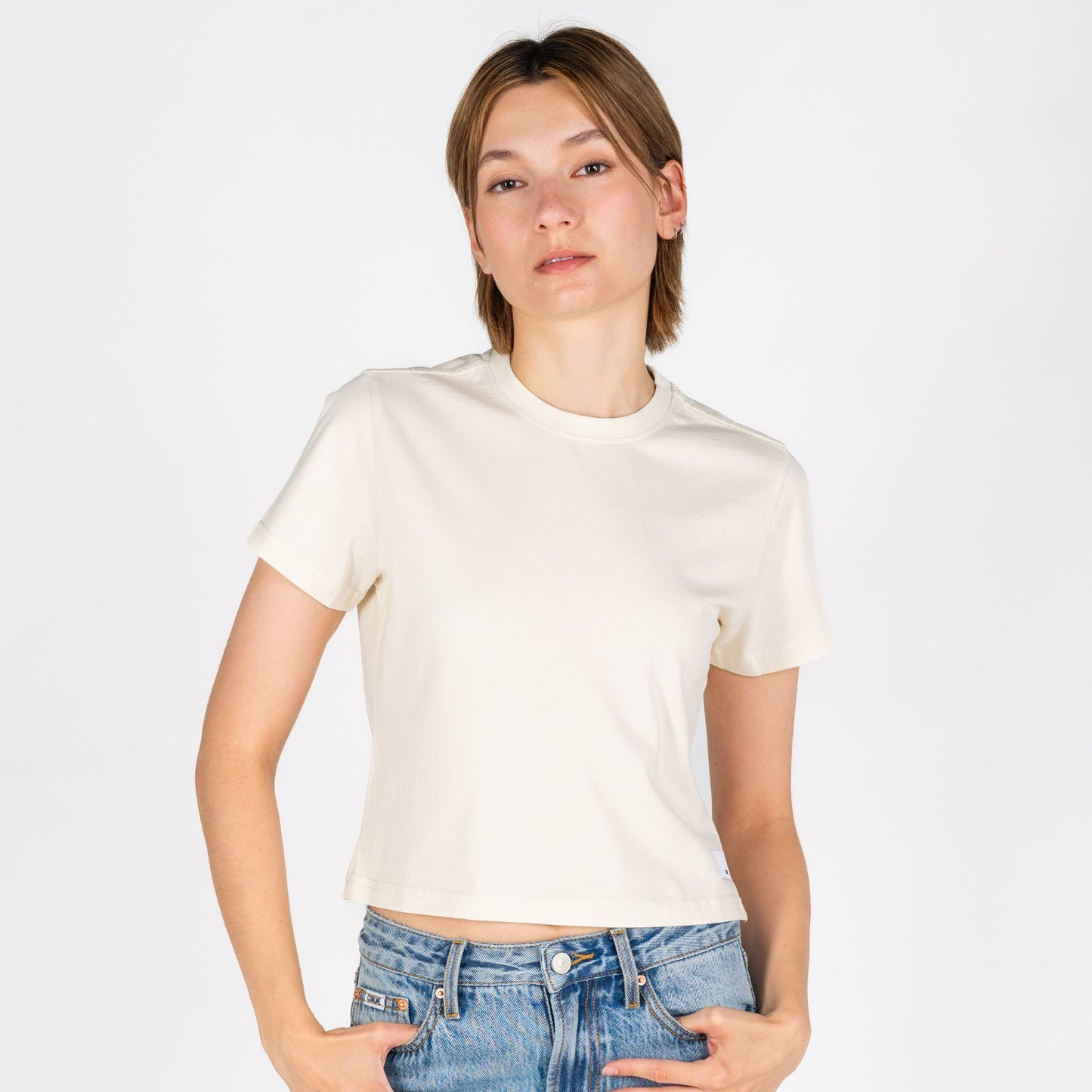 Cali Crop | Vintage White