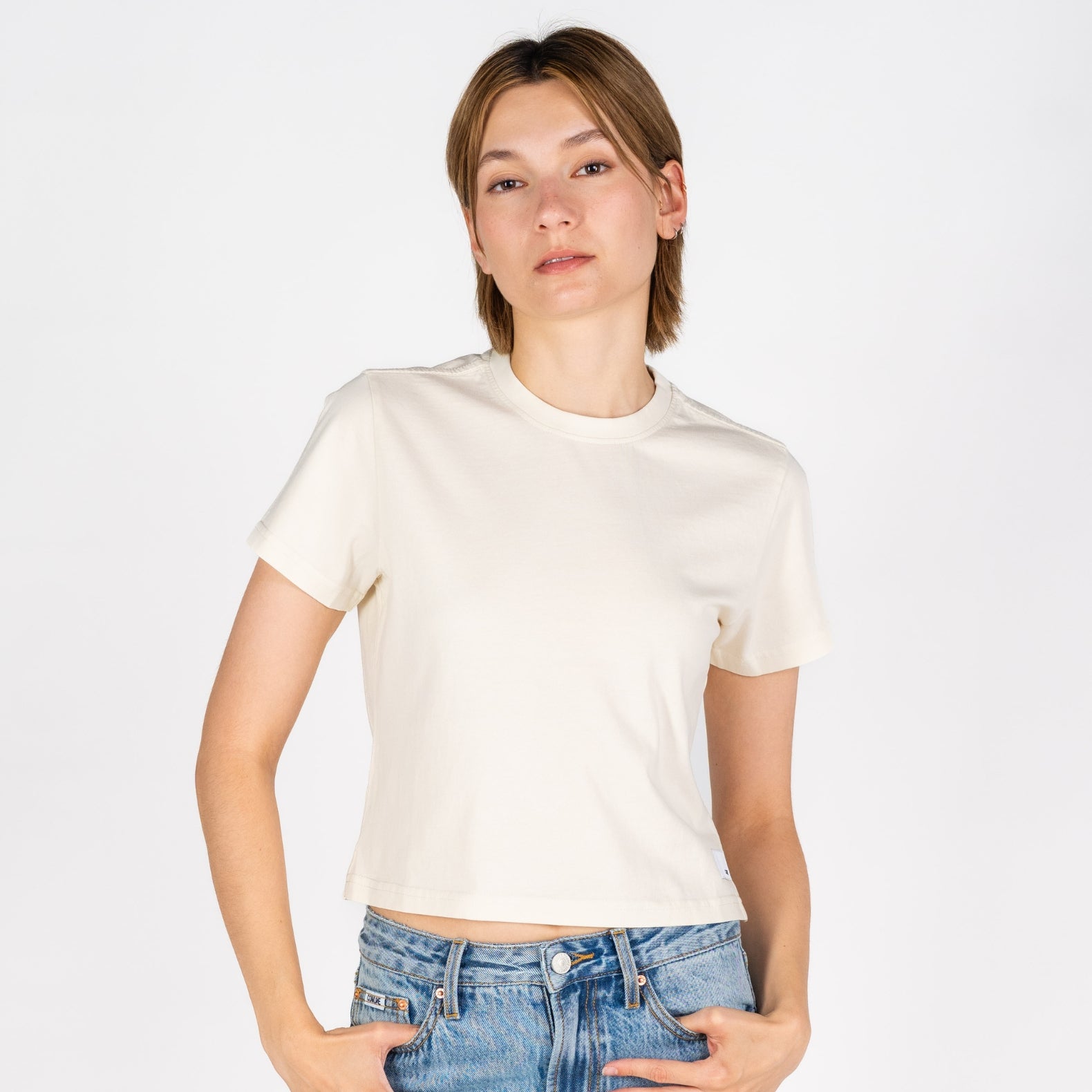 Cali Crop | Vintage White