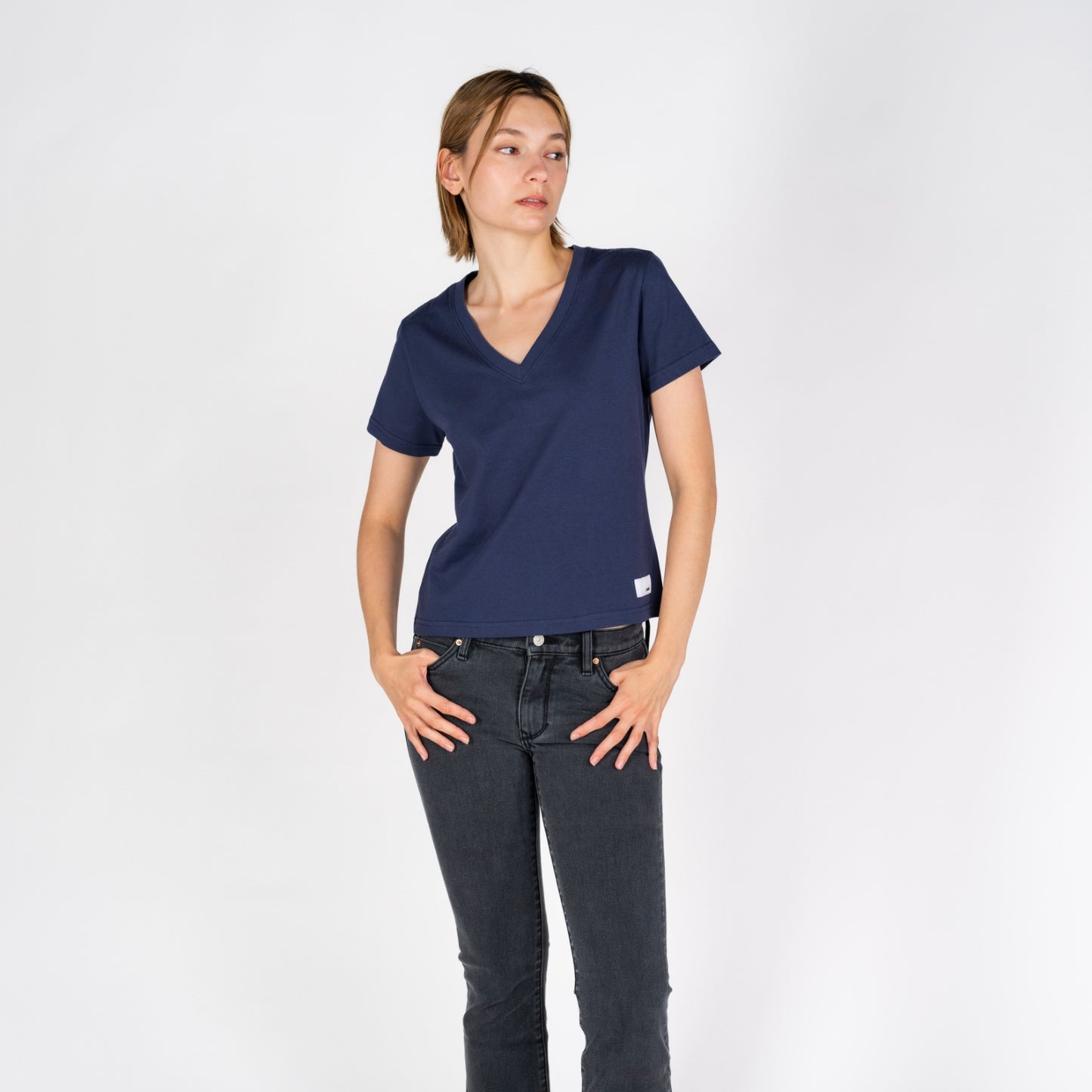 Cali V-Neck | Vintage Indigo