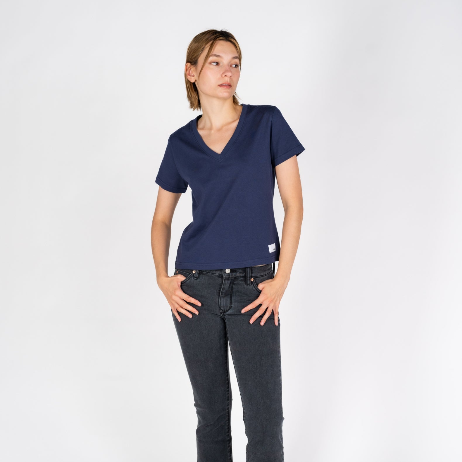 Cali V-Neck | Vintage Indigo