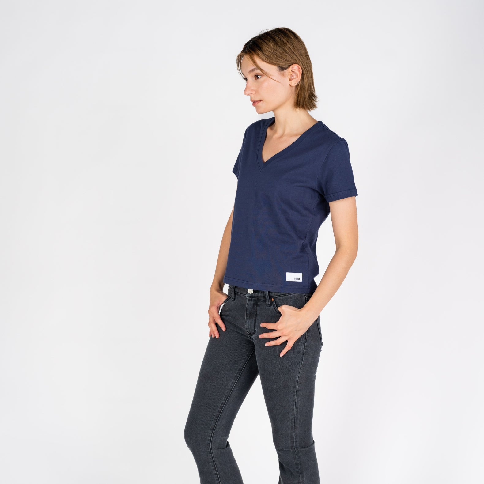 Cali V-Neck | Vintage Indigo