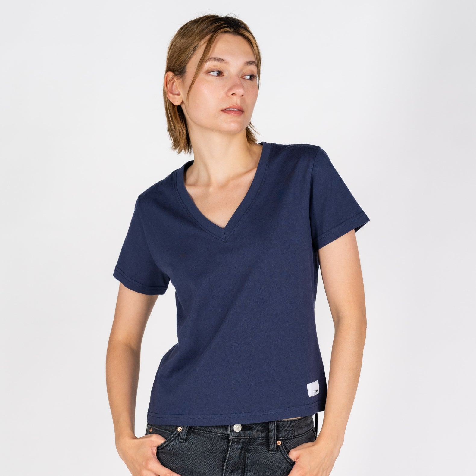 Cali V-Neck | Vintage Indigo