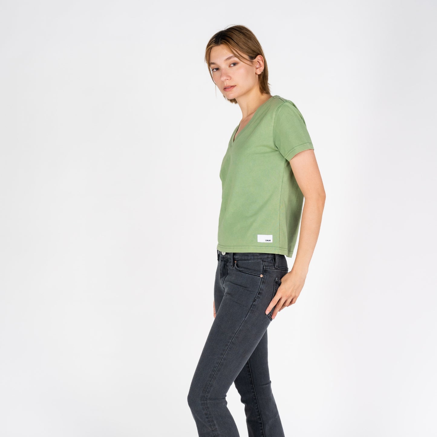 Cali V-Neck | Vintage Sage