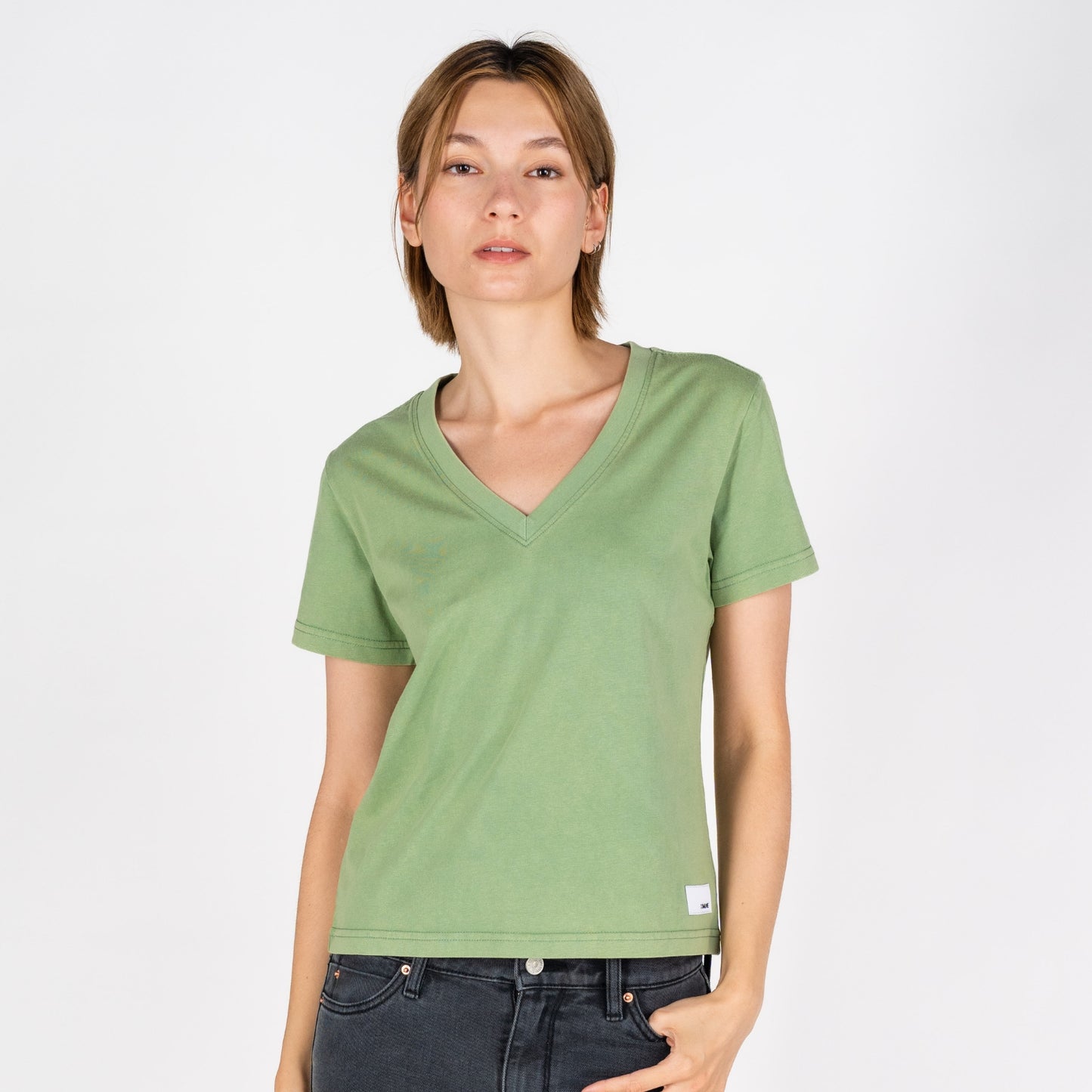 Cali V-Neck | Vintage Sage
