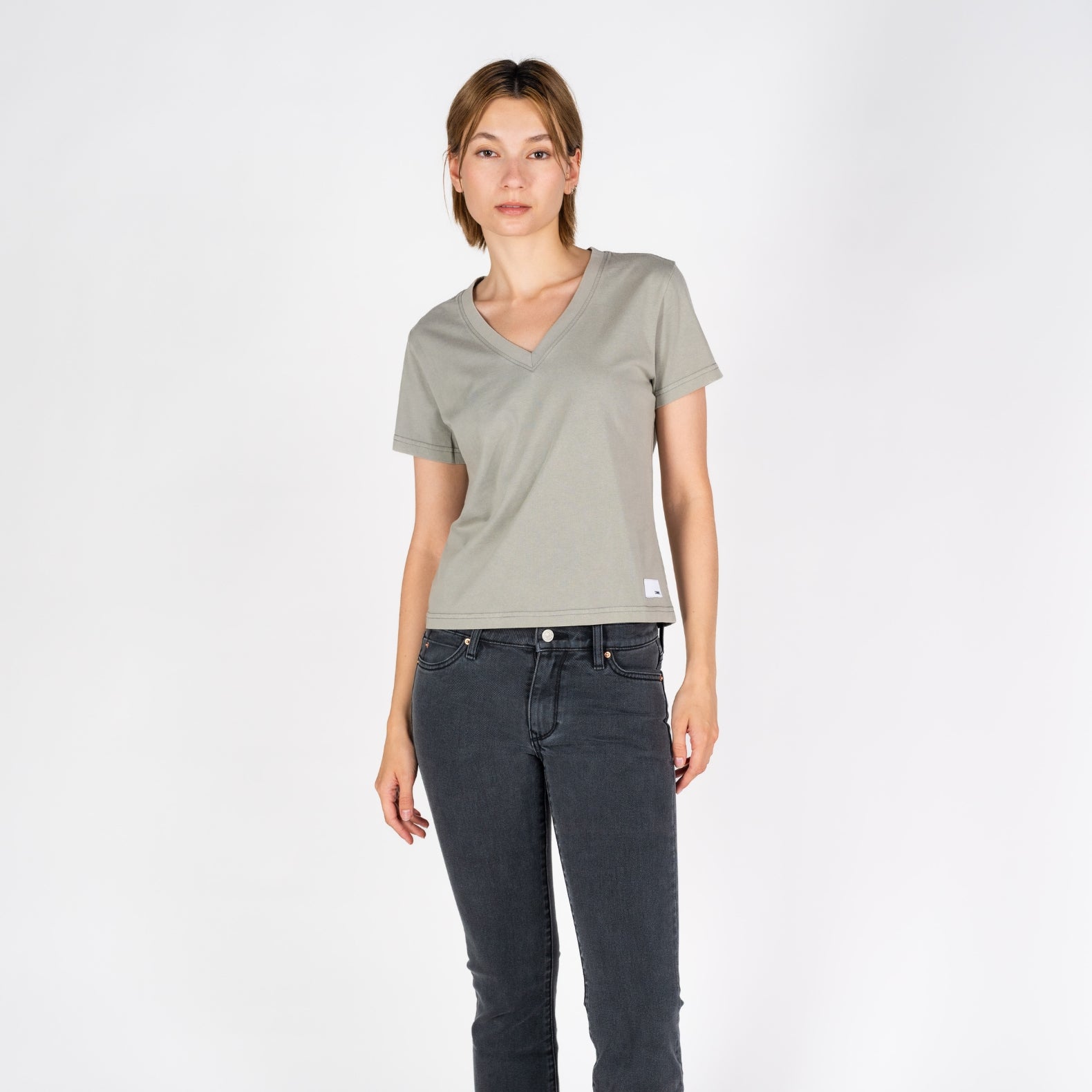 Cali V-Neck | Vintage Silver