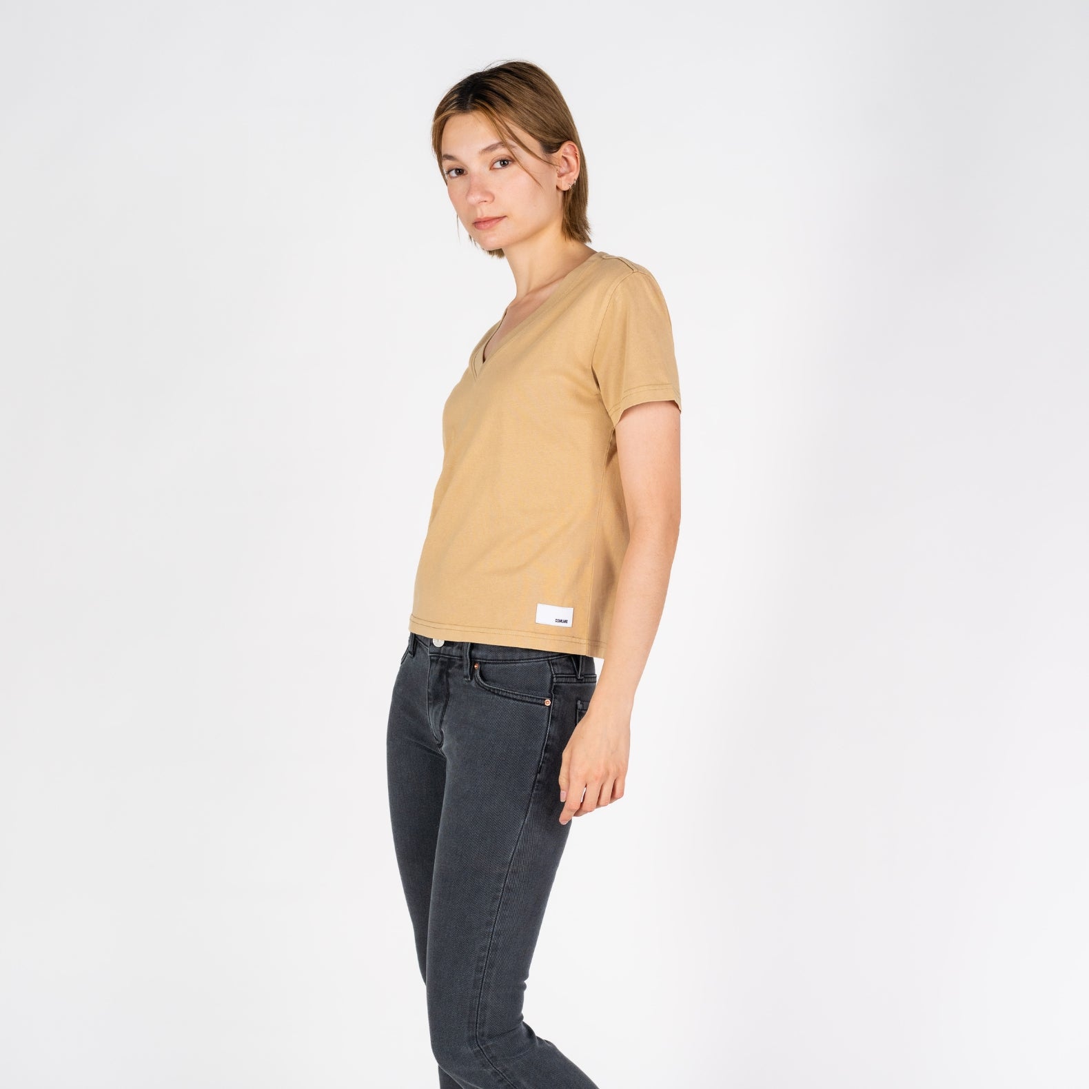 Cali V-Neck | Vintage Tan