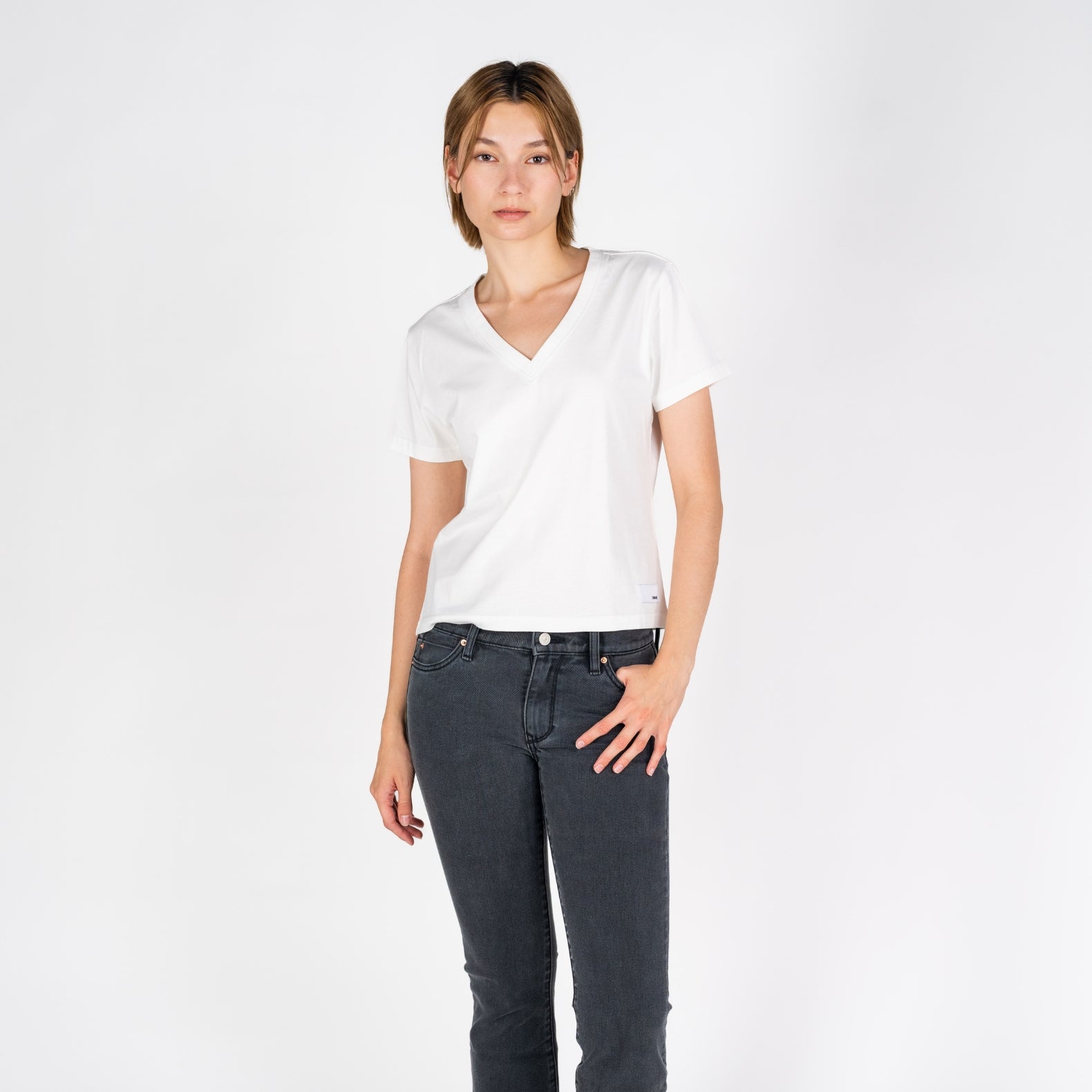 Cali V-Neck | Vintage White