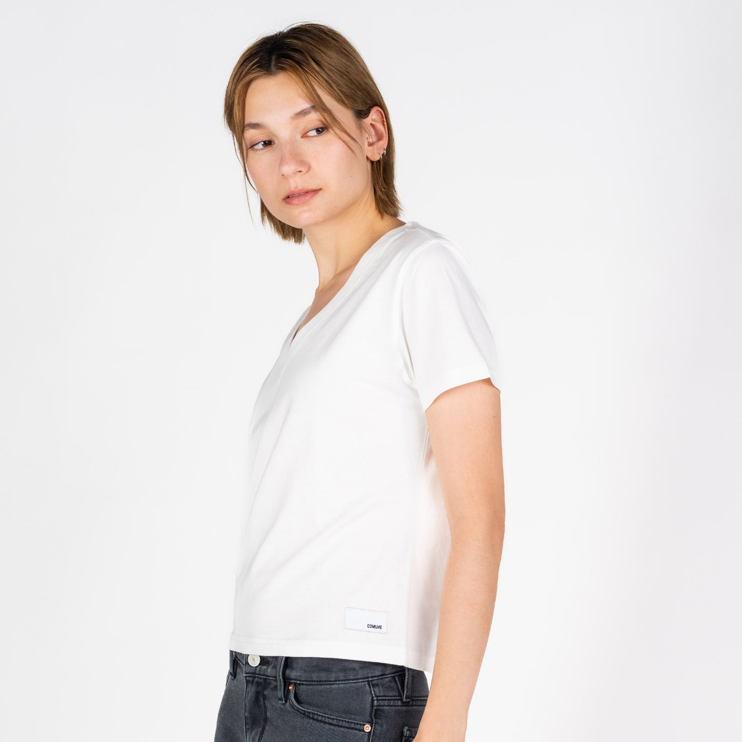 ali V-Neck | Vintage White