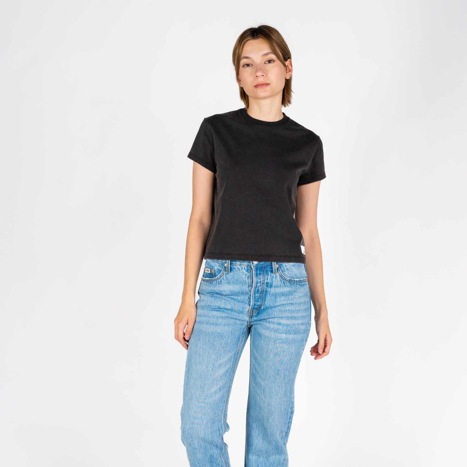 Beverly Crop | Faded Black