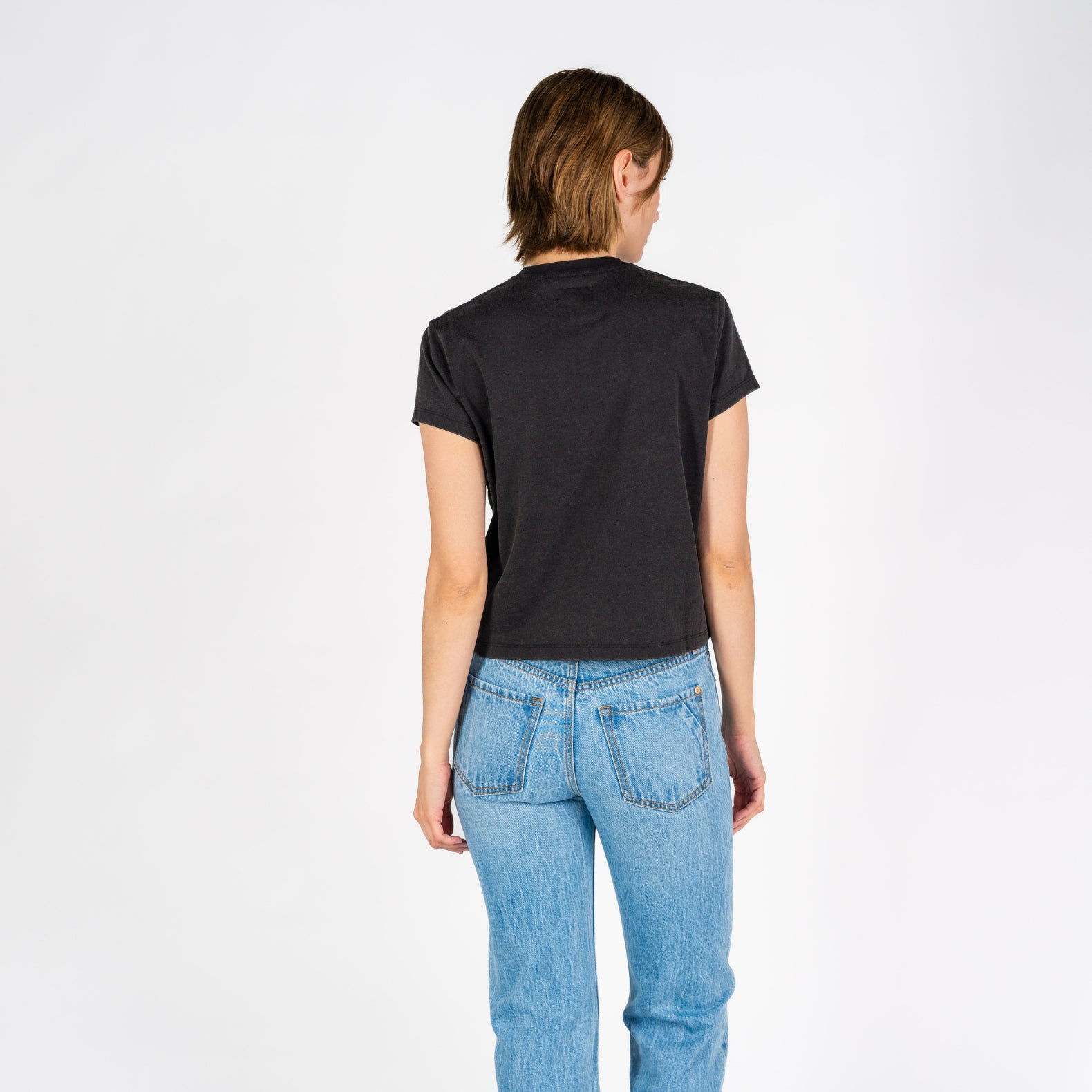 Beverly Crop | Faded Black