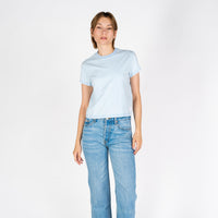Beverly Crop | Faded Sky Blue