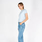 Beverly Crop | Faded Sky Blue