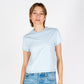 Beverly Crop | Faded Sky Blue