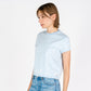 Beverly Crop | Faded Sky Blue