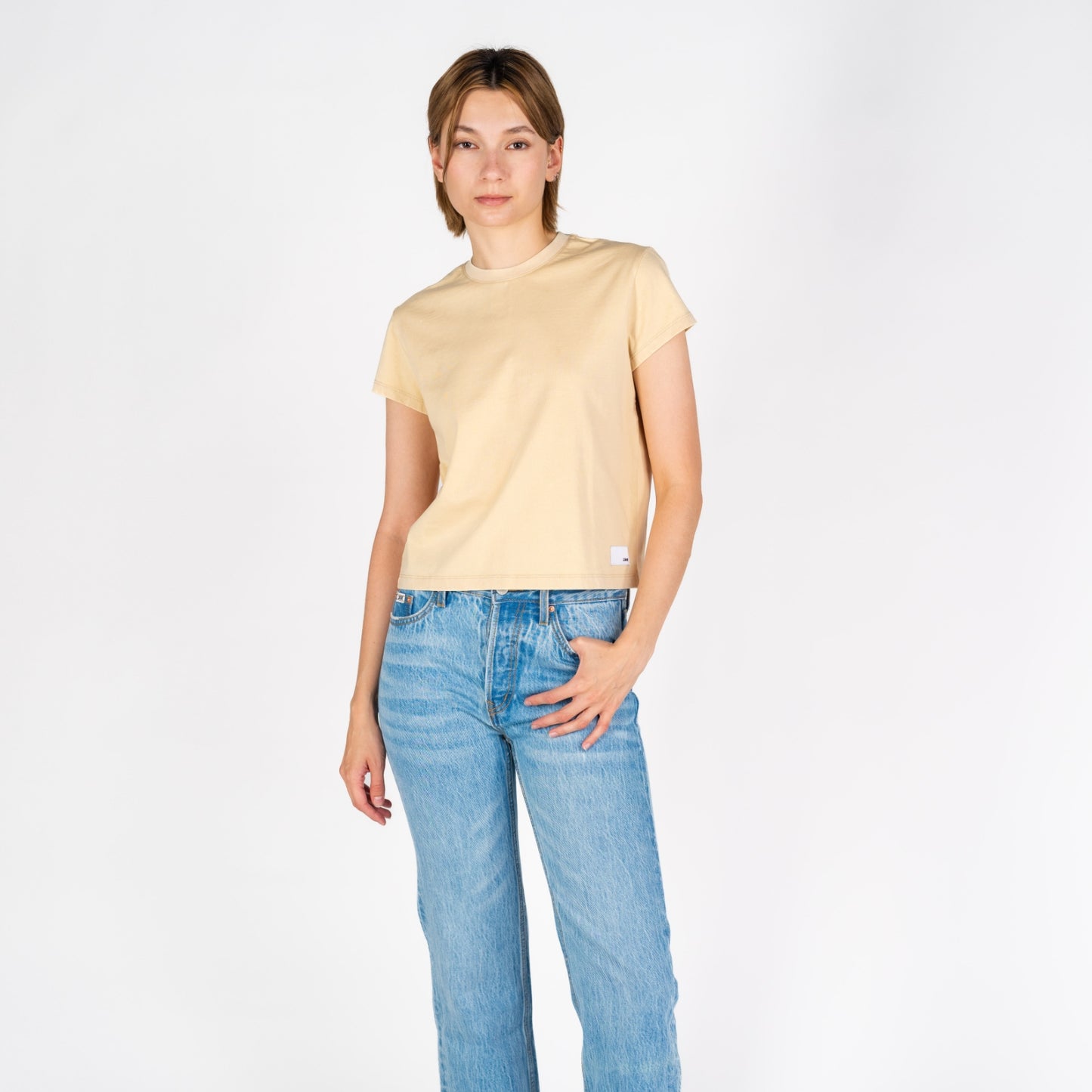 Beverly Crop | Faded Tan