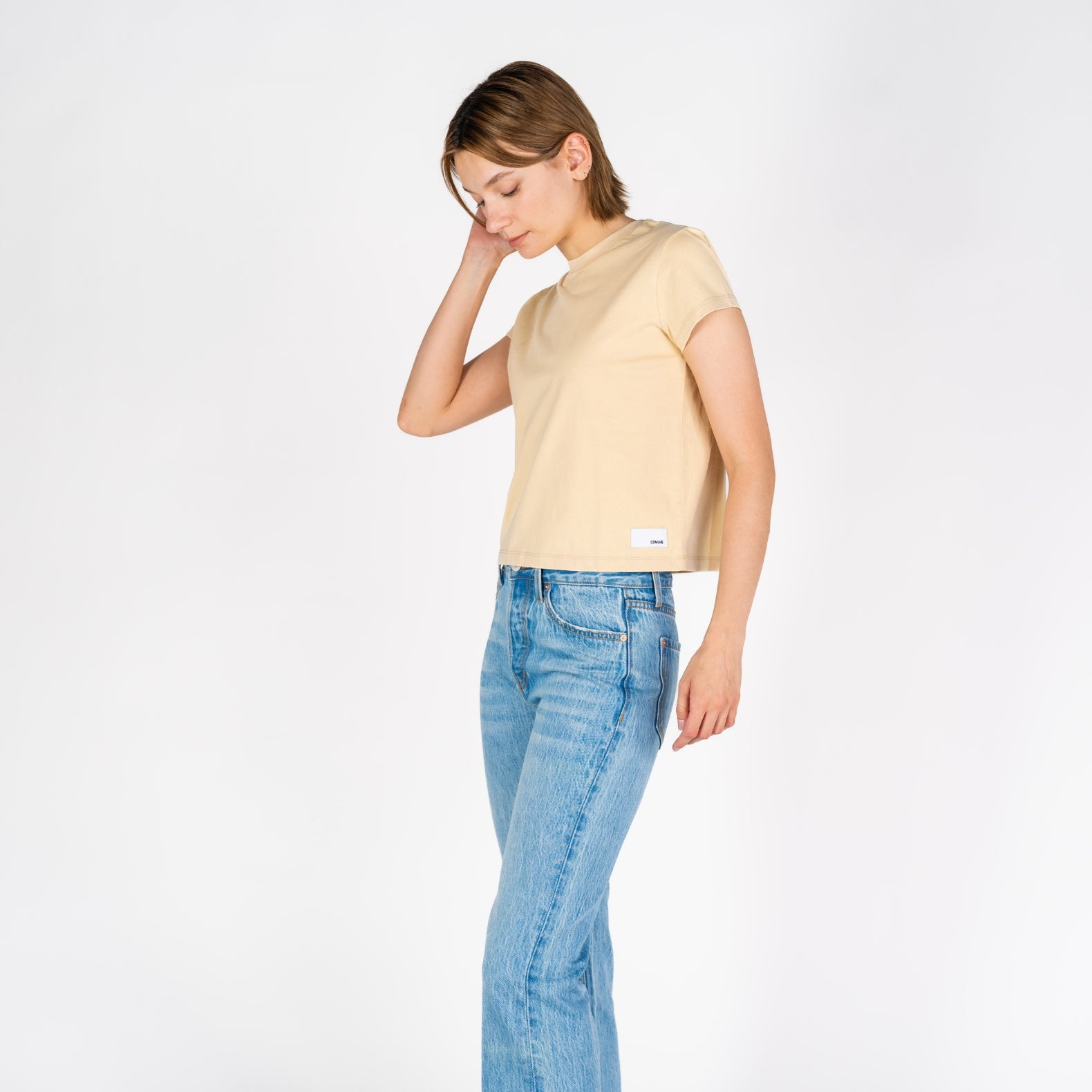 Beverly Crop | Faded Tan
