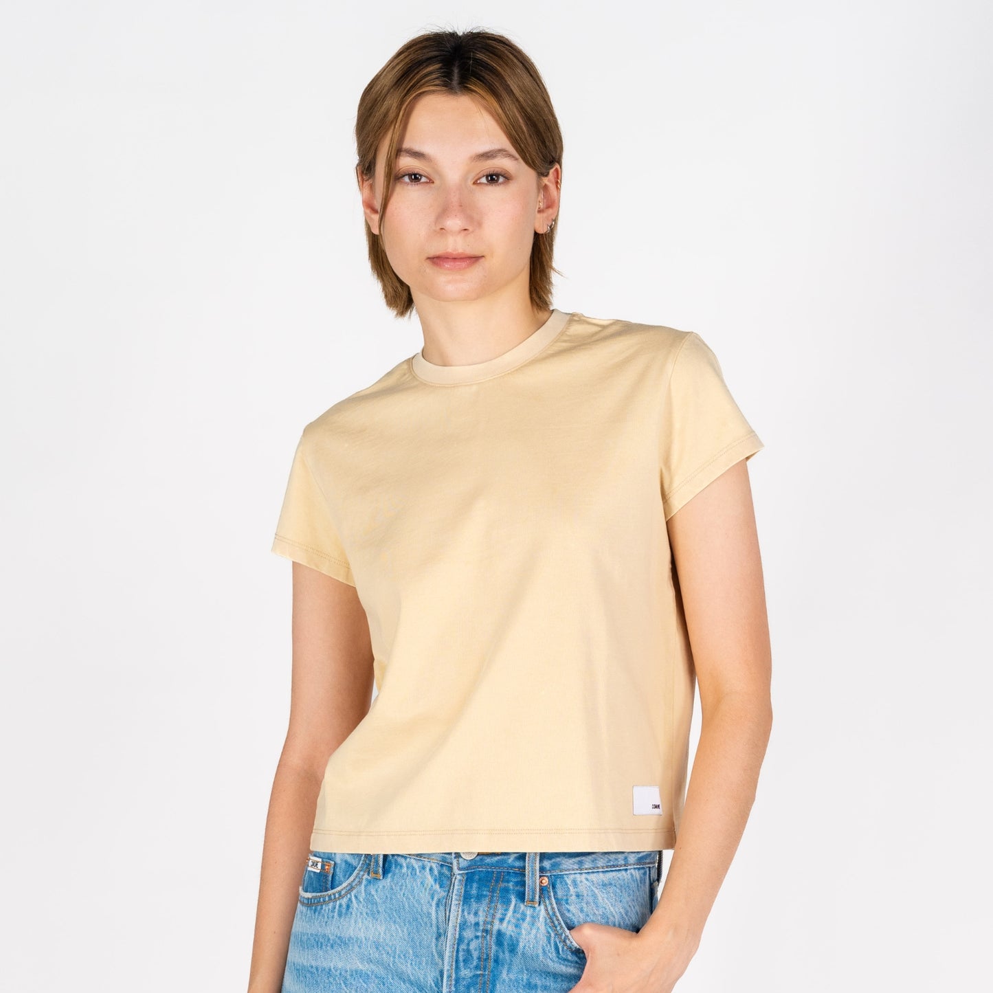 Beverly Crop | Faded Tan