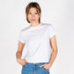 Beverly Crop | Faded White